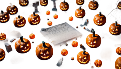 jack spooky night halloween lanterns backdrop o graveyard grave cemetery pumpkin tree moon background dark mystery horror green lantern tomb skittish fear scarey fog moonlight design full autumn