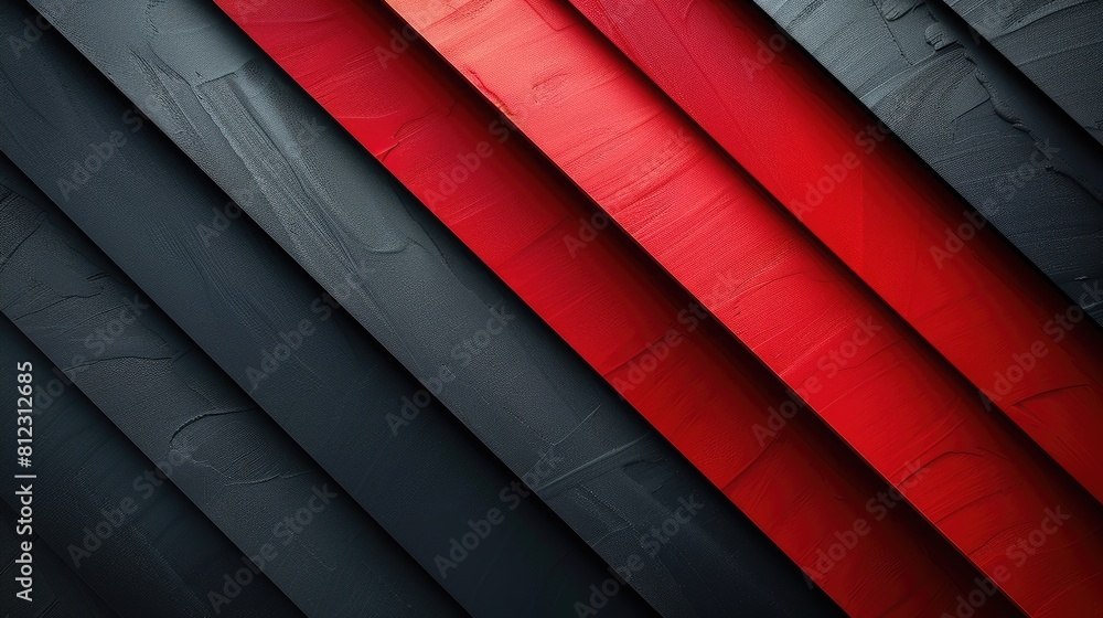 Poster red and black diagonal stripes. aig51a.