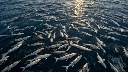 dead fish environmental damage oil in the sea