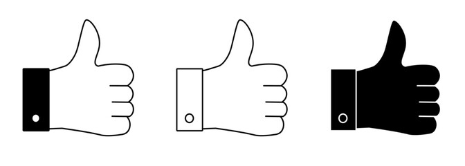 モノクロのグッドマークのセット