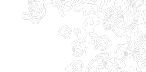 Vector geography landscape Topo contour map on white background, Topographic contour lines. Seamless pattern with lines Topographic map. Geographic mountain relief diagram line wave carve pattern.