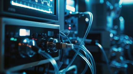Obraz premium Close-Up Shots of Cutting-Edge Medical Devices