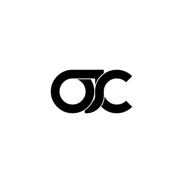 ojc initial letter monogram logo design