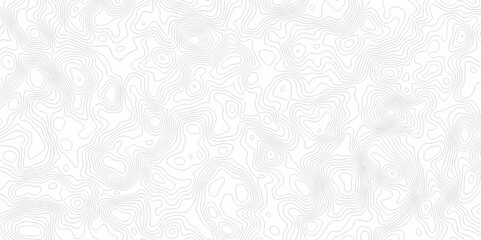 Vector geography landscape Topo contour map on white background, Topographic contour lines. Seamless pattern with lines Topographic map. Geographic mountain relief diagram line wave carve pattern.