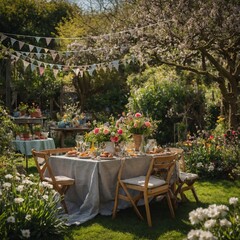 "Celebrate the arrival of springtime on Spring Bank Holiday with a festive garden party."
