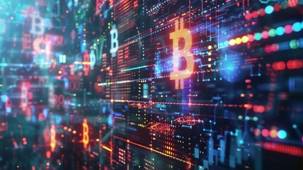A digital representation of the Bitcoin blockchain.