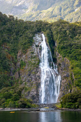 Bowen Falls in Milford Sound - New Zealand