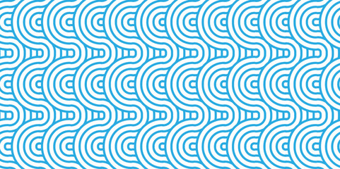 	
Overlapping Pattern Minimal diamond geometric waves spiral and abstract circle wave line. blue color seamless tile stripe geometric create retro square line backdrop pattern background.