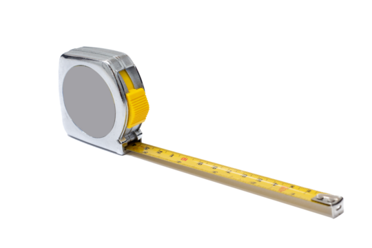 Psd of a flexometer or tape measure without background