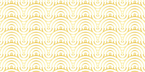 Overlapping Pattern Minimal diamond geometric waves spiral and abstract circle wave line. brown color seamless tile stripe geometric create retro square line pattern white background.