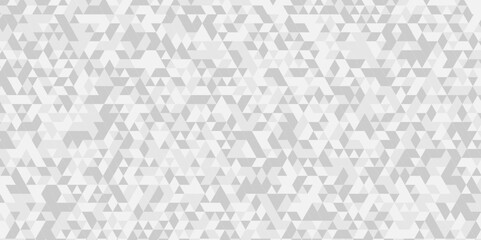 Vector abstract geometric diamond triangle pattern seamless technology gray and white background. Abstract geometric pattern gray Polygon Mosaic triangle Background, business and corporate background.