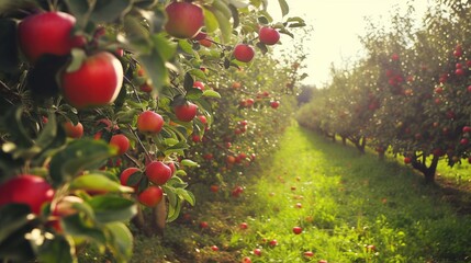 Apple Garden stock photo