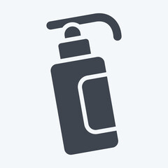 Icon Hand Sanitizer. related to Hygiene symbol. glyph style. simple design illustration