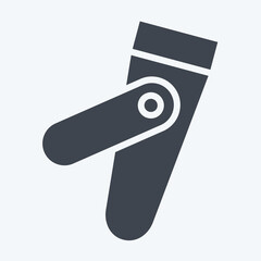 Icon Nail Clipper. related to Hygiene symbol. glyph style. simple design illustration