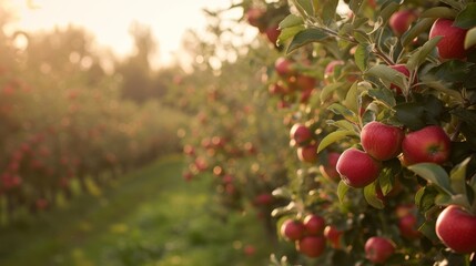 Apple Garden stock photo