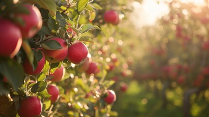 Apple Garden stock photo