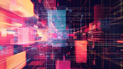 Big data and artificial intelligence concept. Machine learning and cyber mind domination concept in form of women face on dark blue technology background, 3d illustration