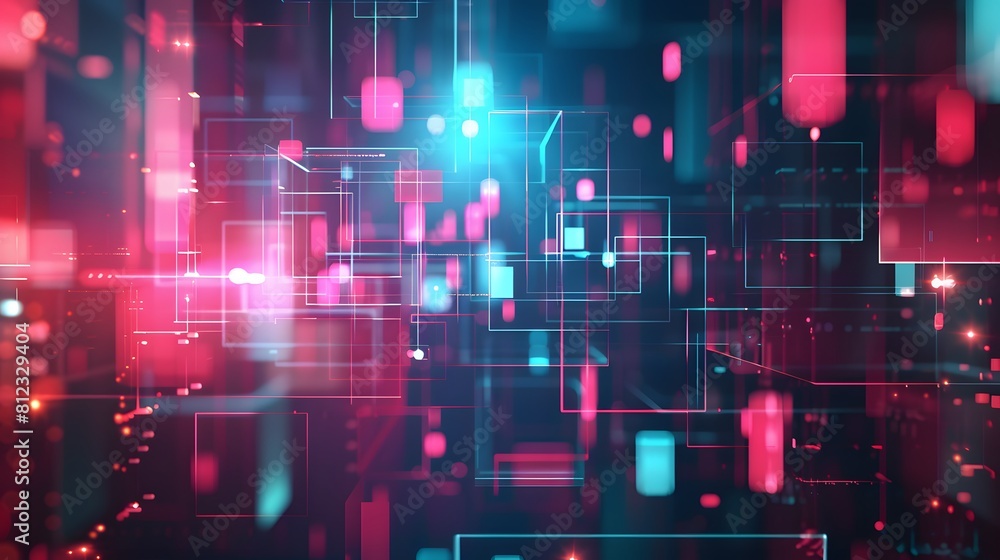 Aufkleber big data and artificial intelligence concept. machine learning and cyber mind domination concept in 