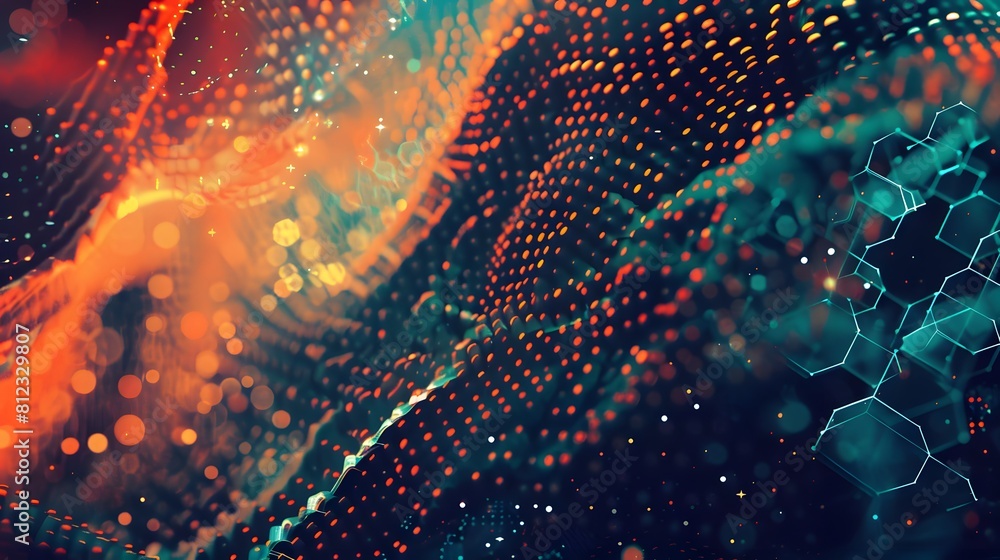 Aufkleber big data and artificial intelligence concept. machine learning and cyber mind domination concept in 