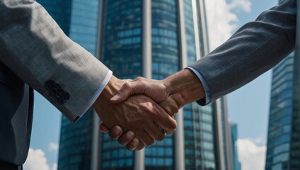 handshake between two businessmen