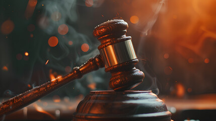 Tax Law: Judge's Gavel as a symbol of legal system, Themis is the goddess of justice and wooden stand with text word