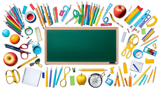 banner background site school back text to education stationery supply copy space dark concept write read learn accessory office creative study blank classroom college student vignetting drawing hand - Powered by Adobe