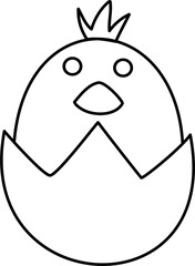 chick lamp kidcore lineart