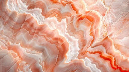 The image is showing abstract painting with red and white colors. It looks like a marble texture.