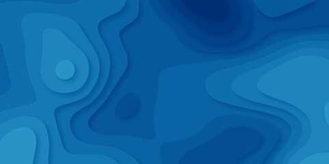 Modern blue carve wave creative concept carve line abstract luxury papercut background. vector minimal light element shadow landscape wave element curve graphic papercut design.