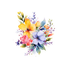 Obraz premium a painting of flowers and the word spring