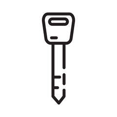 Car Parts Key Line Icon