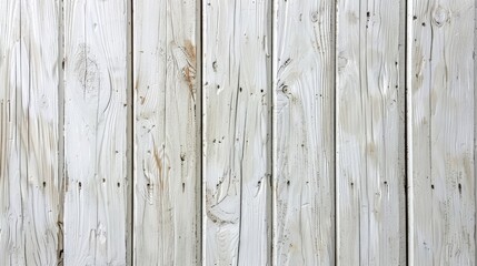 White wooden fence panels background texture.