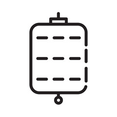 Chinese Festival Lantern Line Icon