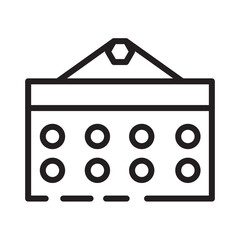Calendar Communication Essential Line Icon