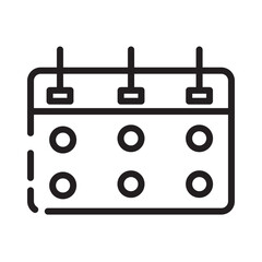 Calendar Date Schedule Line Icon