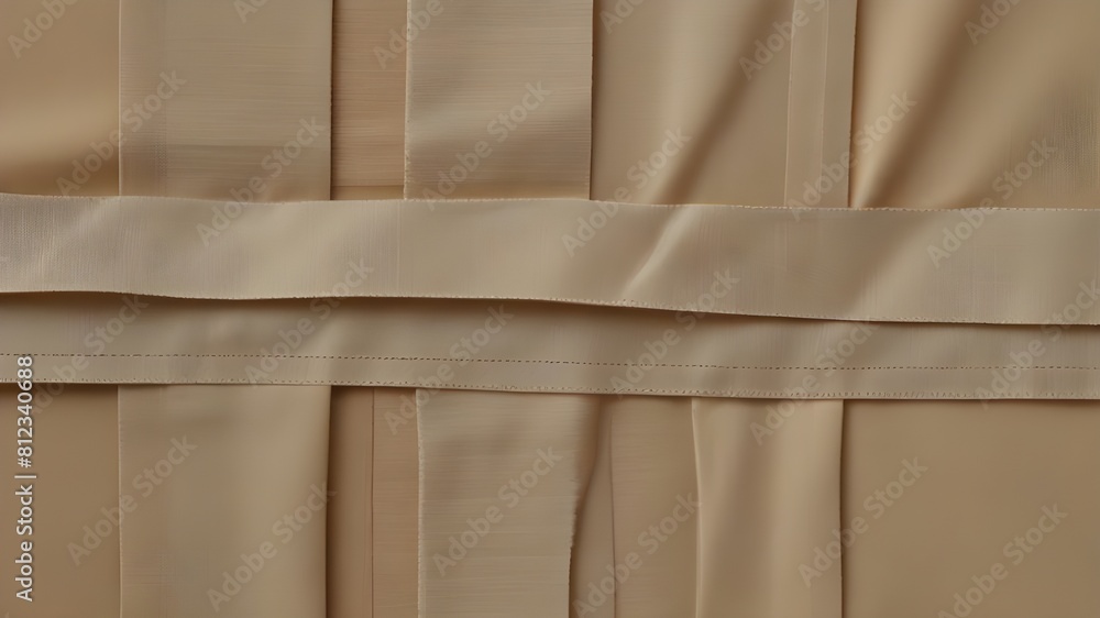 Aufkleber abstract beige background with layers of textile generative ai