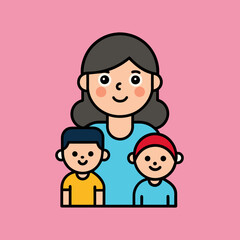 Obraz premium Happy Mother day Vector 