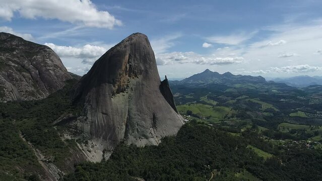 Aerial view of Pedra Azul (Blue Rock), Pedra Azul State Park - Domingos Martins, Esp&iacute;rito Santo, Brazil