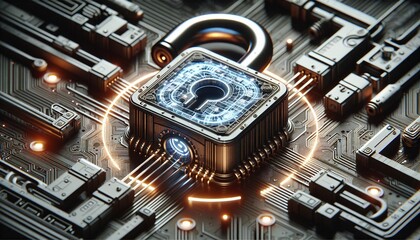 cybersecurity lock unlocked