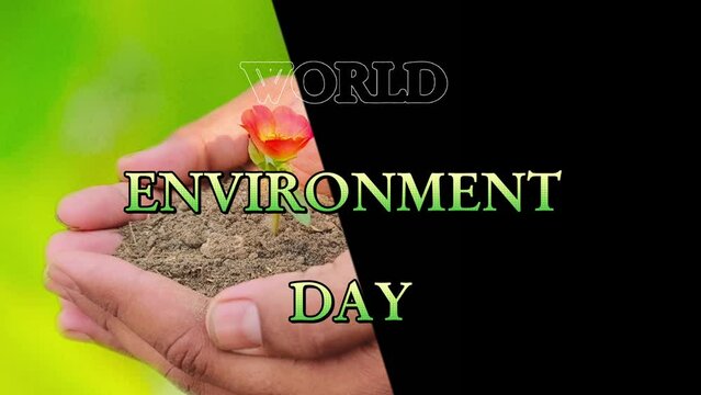 World environment day 5 June banner concept save earth