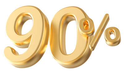 90 percent golden 3d render