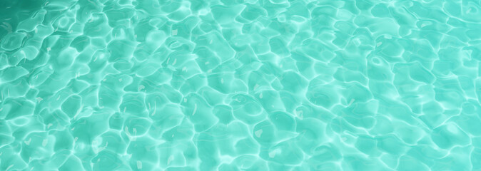 water ripple and refraction caustic, swimming pool surface background. 3d rendering