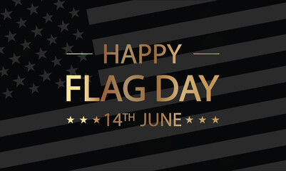 Fototapeta premium Stylish Text and Flag Design for a Happy Flag Day Celebration