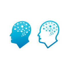 Smart Brain logo design template