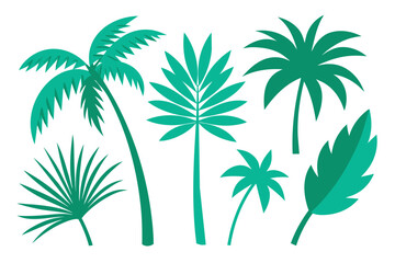 Tropical Scene leaf Illustration Vector