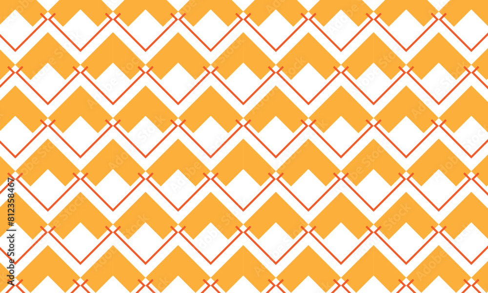 Poster abstract simple monochrome geometric orange shape pattern.