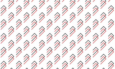 abstract simple geometric red black line pattern.