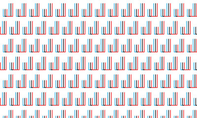 abstract simple geometric blue red black illusion line pattern.