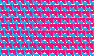 abstract simple geometric blue pink color shape stylish pattern.