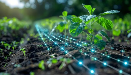 Imagine a series of nanotech sensors embedded in agricultural fields to monitor crop health and environmental conditions